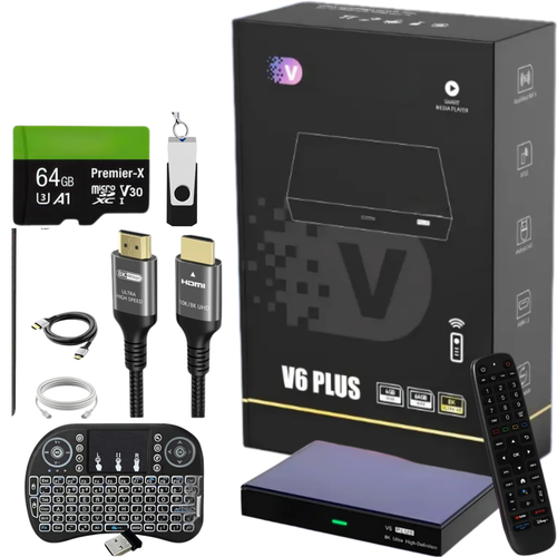 vSeeBox V6 Plus high-performance Android 14 TV box with 8K Ultra HD support and WiFi 6 connectivity