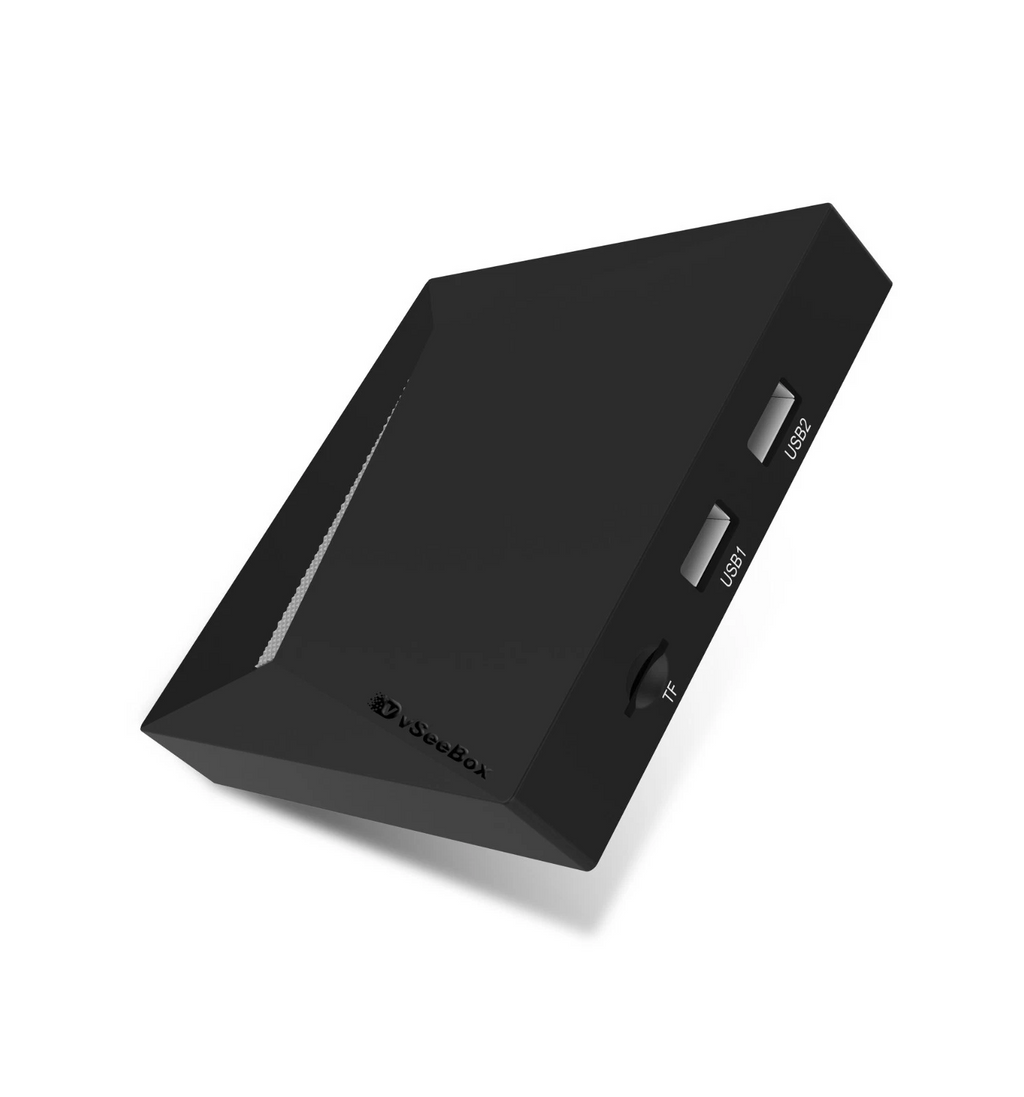 vSeeBox V5 Pro Android 12 TV Box (2025 Model) - 6K/8K Ultra HD, 4GB RAM 64GB Storage, WiFi 6, Bluetooth 5.0 - Premium Bundle with Backlit Keyboard, 64GB SD Card & 64GB USB Drive